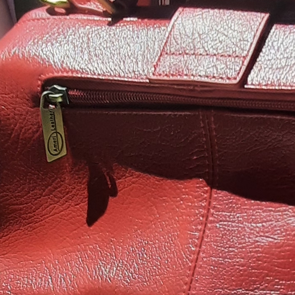 Ameri Leather Doctor’s Handbag Satchel Crossbody … - image 2